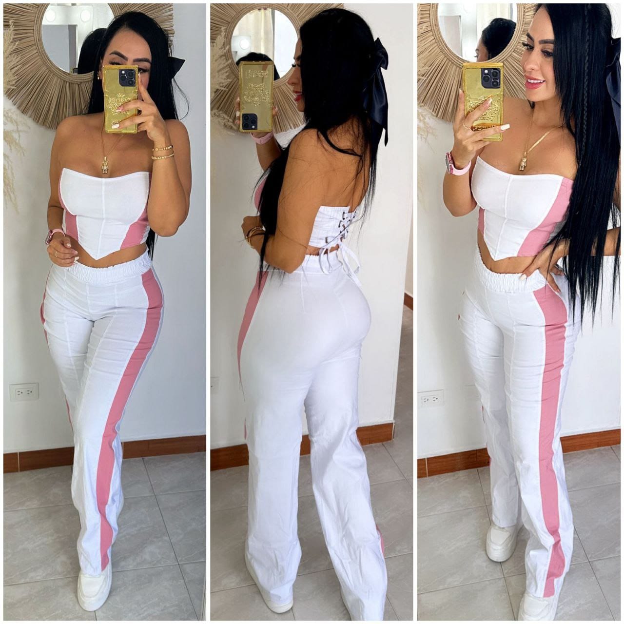 conjunto Liz corset y pantalón
