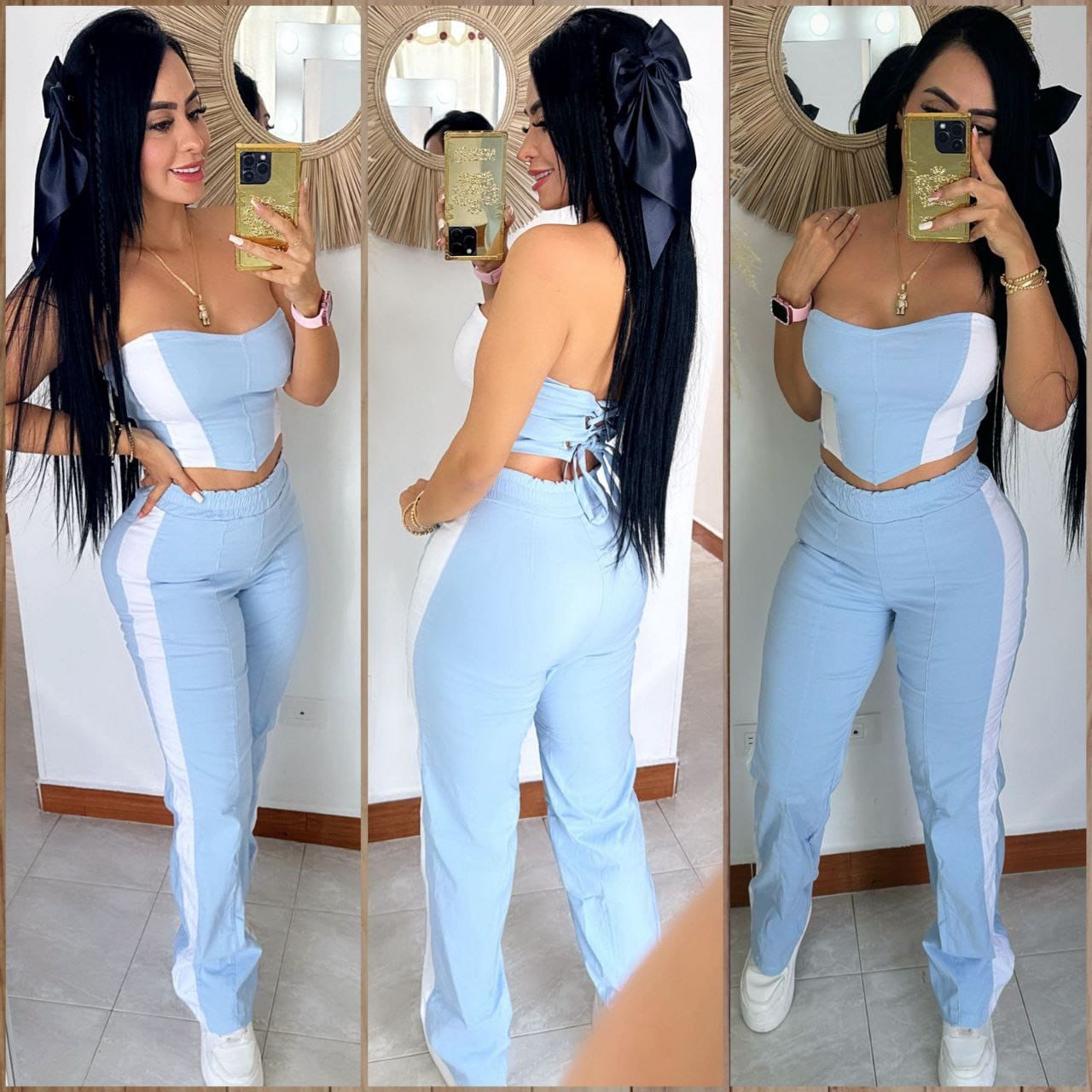 conjunto Liz corset y pantalón