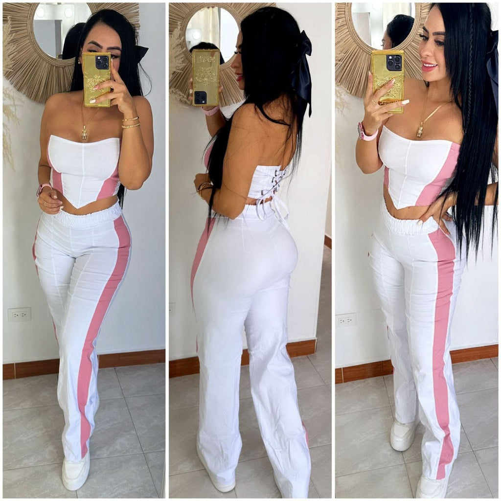 conjunto Liz corset y pantalón