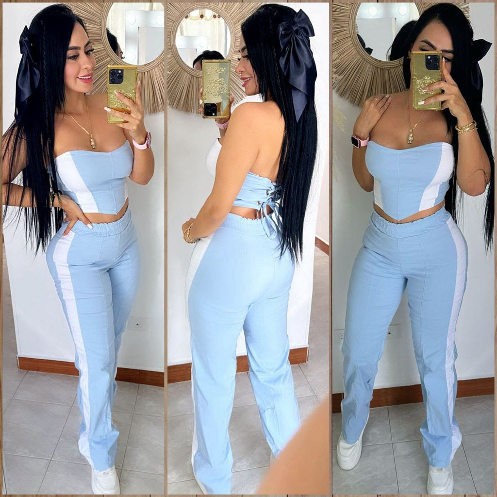 conjunto Liz corset y pantalón